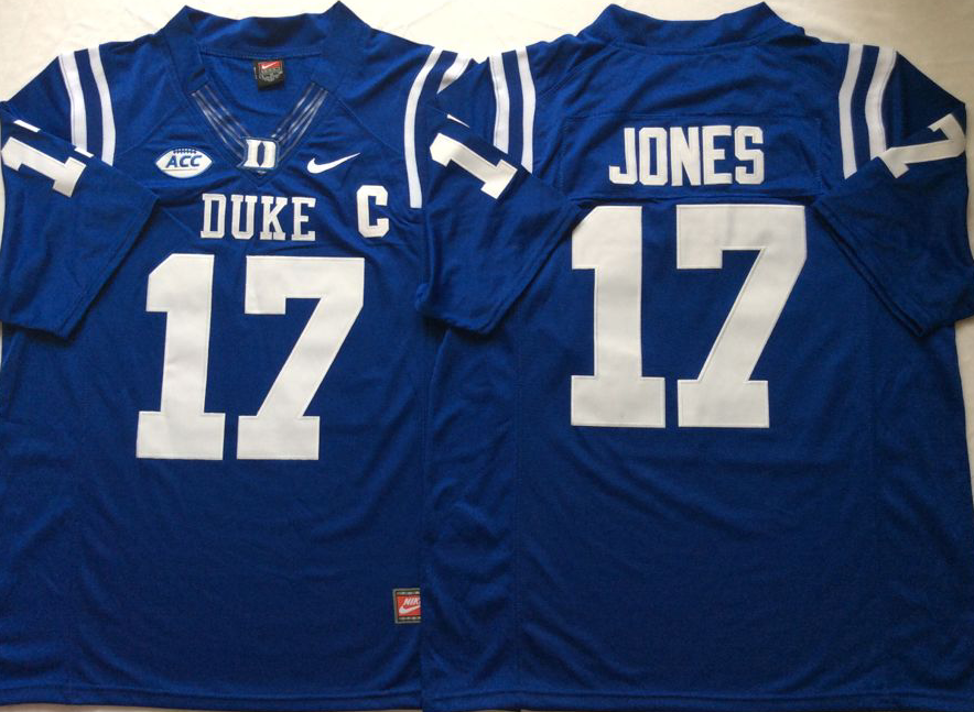 NCAA Men Duke Blue Devils Blue 17 JONES